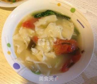 手工面皮汤面的做法步骤：4