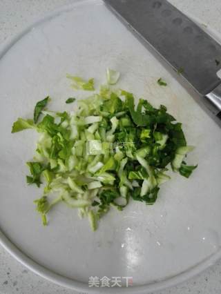 小米油菜肉末粥的做法步骤：5