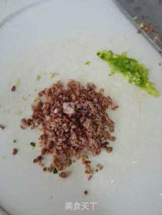 小米油菜肉末粥的做法步骤：8