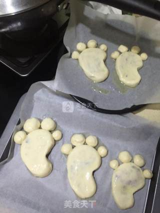 紫薯小脚Y面包的做法步骤：3