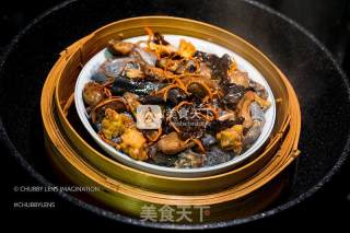 药膳虫草花什菌蒸乌鸡的做法步骤：6