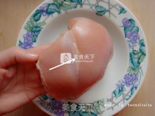 菠萝鸡片的做法步骤：2
