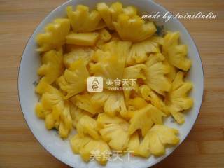 菠萝鸡片的做法步骤：3
