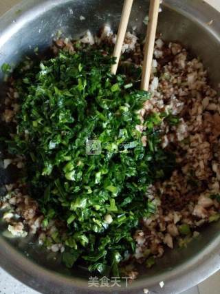 香菇羊肉菠菜包子的做法步骤：4