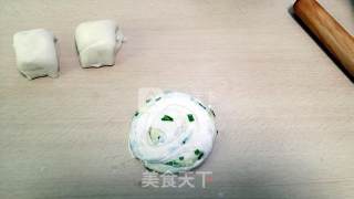 秘制葱油饼的做法步骤：7