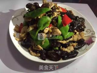 黑木耳苜蓿肉的做法步骤：2