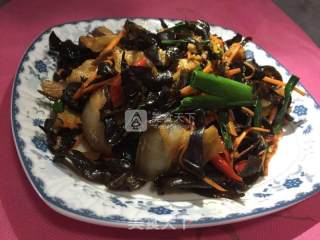 黑木耳苜蓿肉的做法步骤：3