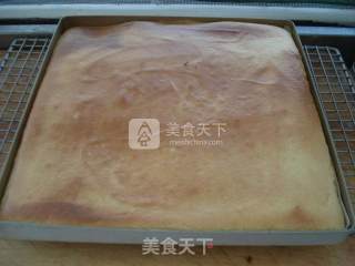 芒果蛋糕卷的做法步骤：7
