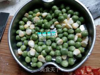 甜豆玉米蒸肉片的做法步骤：4