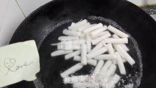 鲜肉青菜汤年糕的做法步骤：3