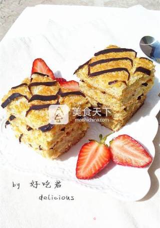 千叶纹蛋糕的做法步骤：22