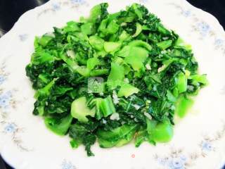 蒜蓉炒芥菜的做法步骤：5