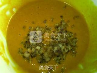 咖喱洋葱戚风蛋糕的做法步骤：8