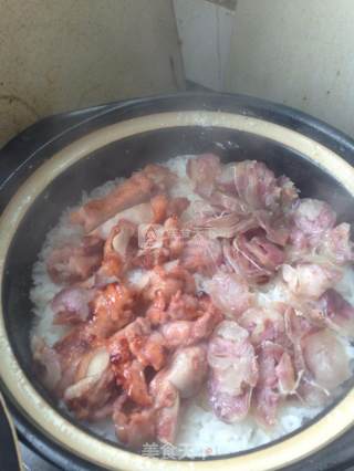 叉烧鸡腿腊肠煲仔饭的做法步骤：6