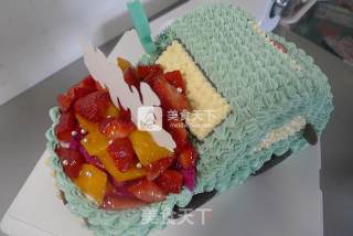小汽车蛋糕的做法步骤：8