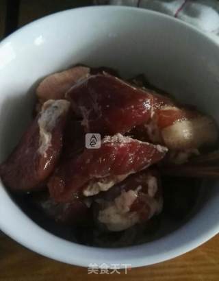 粉蒸肉干的做法步骤：1
