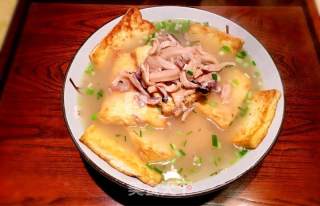 墨鱼干焖豆腐的做法步骤：7