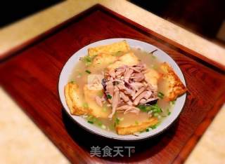 墨鱼干焖豆腐的做法步骤：8