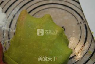 抹茶渐变土司的做法步骤：2