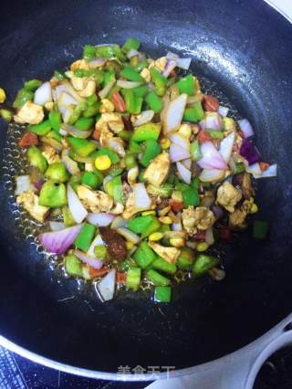 鸡肉番茄焗饭的做法步骤：3