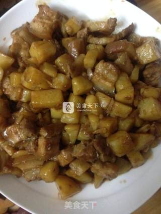 五花肉焖土豆的做法步骤：6