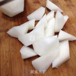 火腿香菇萝卜汤的做法步骤：3