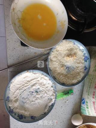 蒜香面包糠鸡排的做法步骤：4