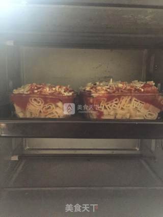 芝士肉丸焗字母意粉的做法步骤：7