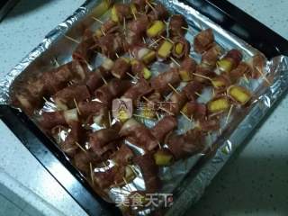 菠萝培根卷的做法步骤：3