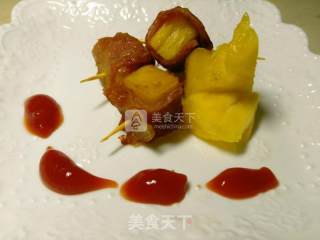菠萝培根卷的做法步骤：5