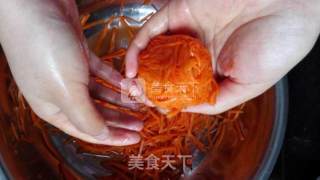 蒸胡萝卜丝的做法步骤：3