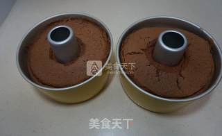 可可戚风蛋糕的做法步骤：16
