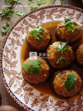 香菇酿肉的做法步骤：17