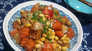 下饭酱香素三丁的做法步骤：8