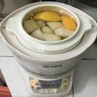 冰糖炖川贝枇杷雪梨的做法步骤：4