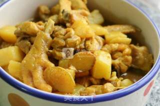 土豆咖喱鸡的做法步骤：1