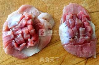 彩椒菊花鸡胗的做法步骤：2