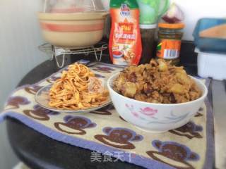 菜饭一锅吃——腊肉土豆香菇饭的做法步骤：19