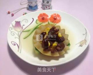 红枣雪梨的做法步骤：2