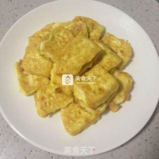香煎肉末豆腐的做法步骤：5