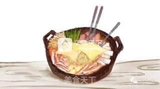 【手绘食谱】韩式部队锅 宋仲基的泡面梗不仅仅是撩妹哦~的做法步骤：4