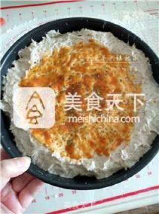【不用揉面的厚底披萨】圣女果火腿披萨的做法步骤：12