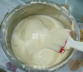 圆形，心形戚风蛋糕的做法步骤：9