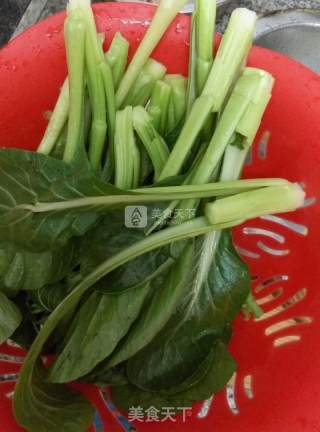 葱油菜心的做法步骤：1
