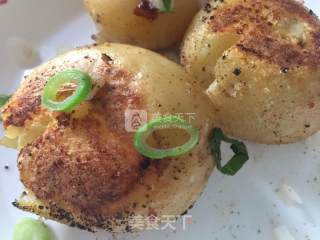 香煎小土豆的做法步骤：5