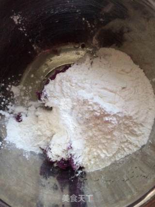 紫薯香蕉馅儿饼的做法步骤：2
