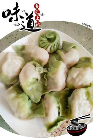 翡翠白玉饺子的做法步骤：5