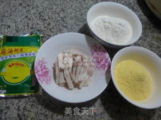 榨菜肉丝玉米粉疙瘩块的做法步骤：1