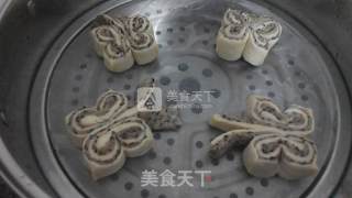 黑芝麻蝴蝶馒头的做法步骤：10