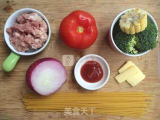 简易番茄肉酱意面的做法步骤：1